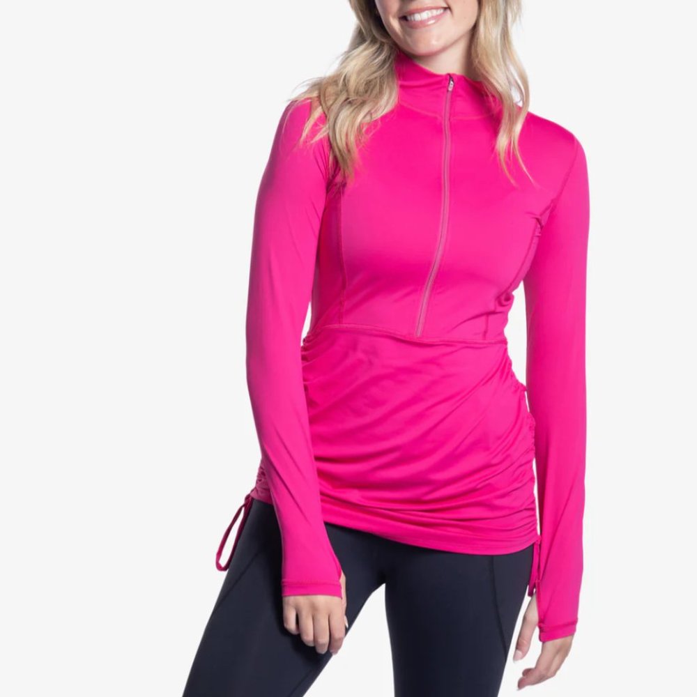 NWT BLOQUV Women’s Relaxed Cover Up Passion Pink Large